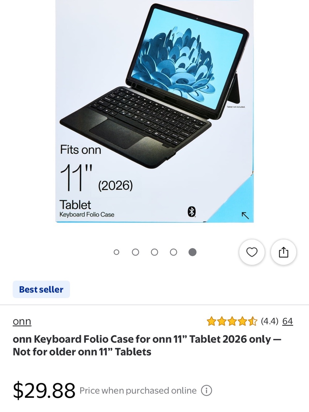 On Running Black Tablet Keyboard Folio Case with Trackpad